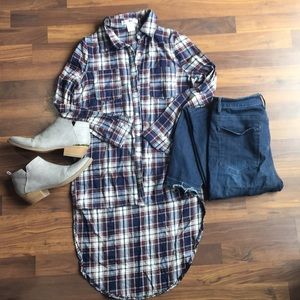 High/Low Plaid shirt